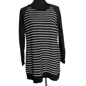 Style & Co Striped Tunic Top Large